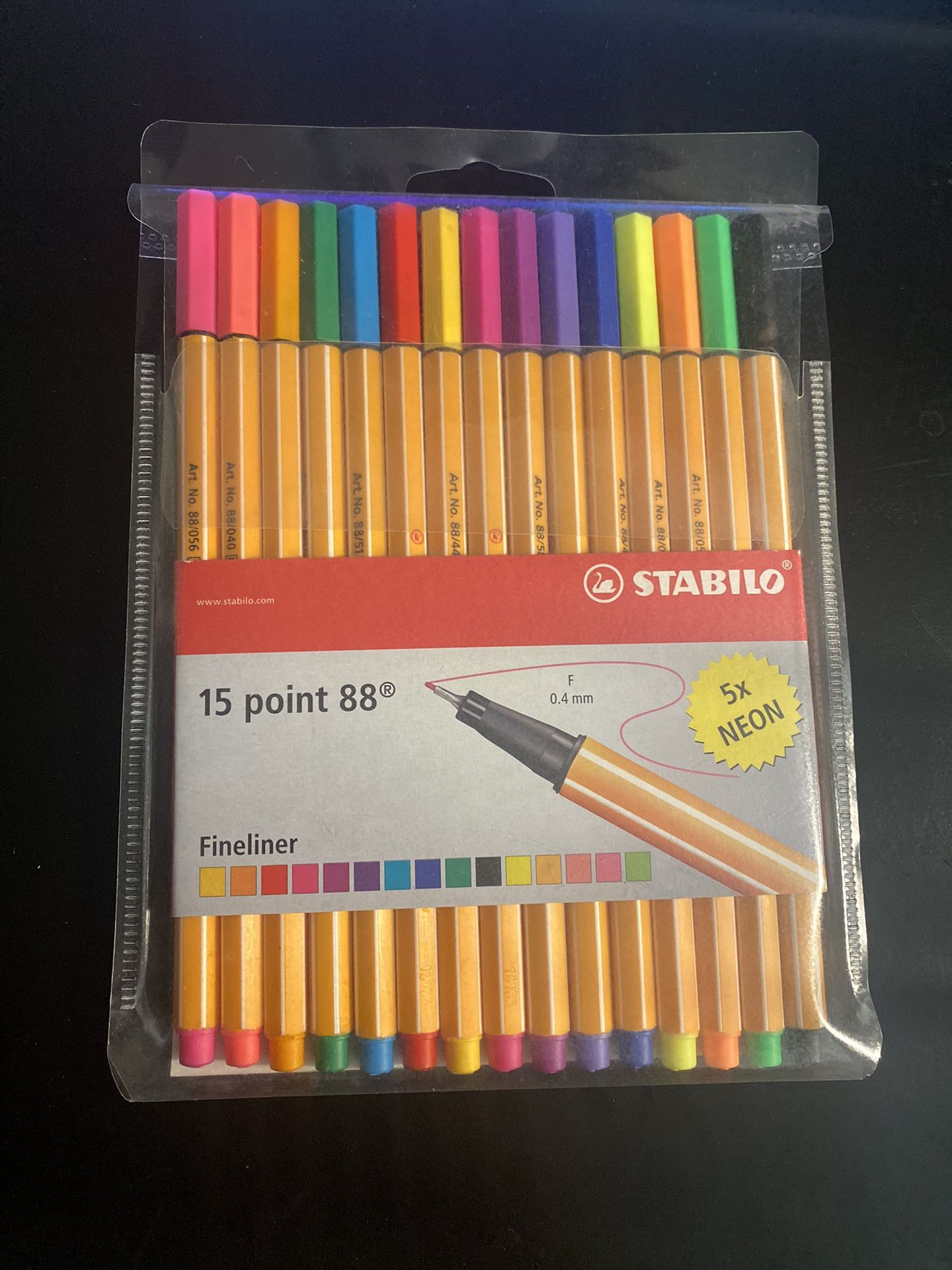 Stabilo 15 Point 88 Fineliner Pens