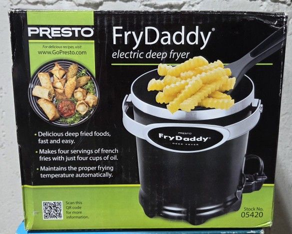 Fry Daddy Small 4 Cup Food Capacity Deep Fryer New In Box