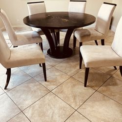 dining table and 6 chairs