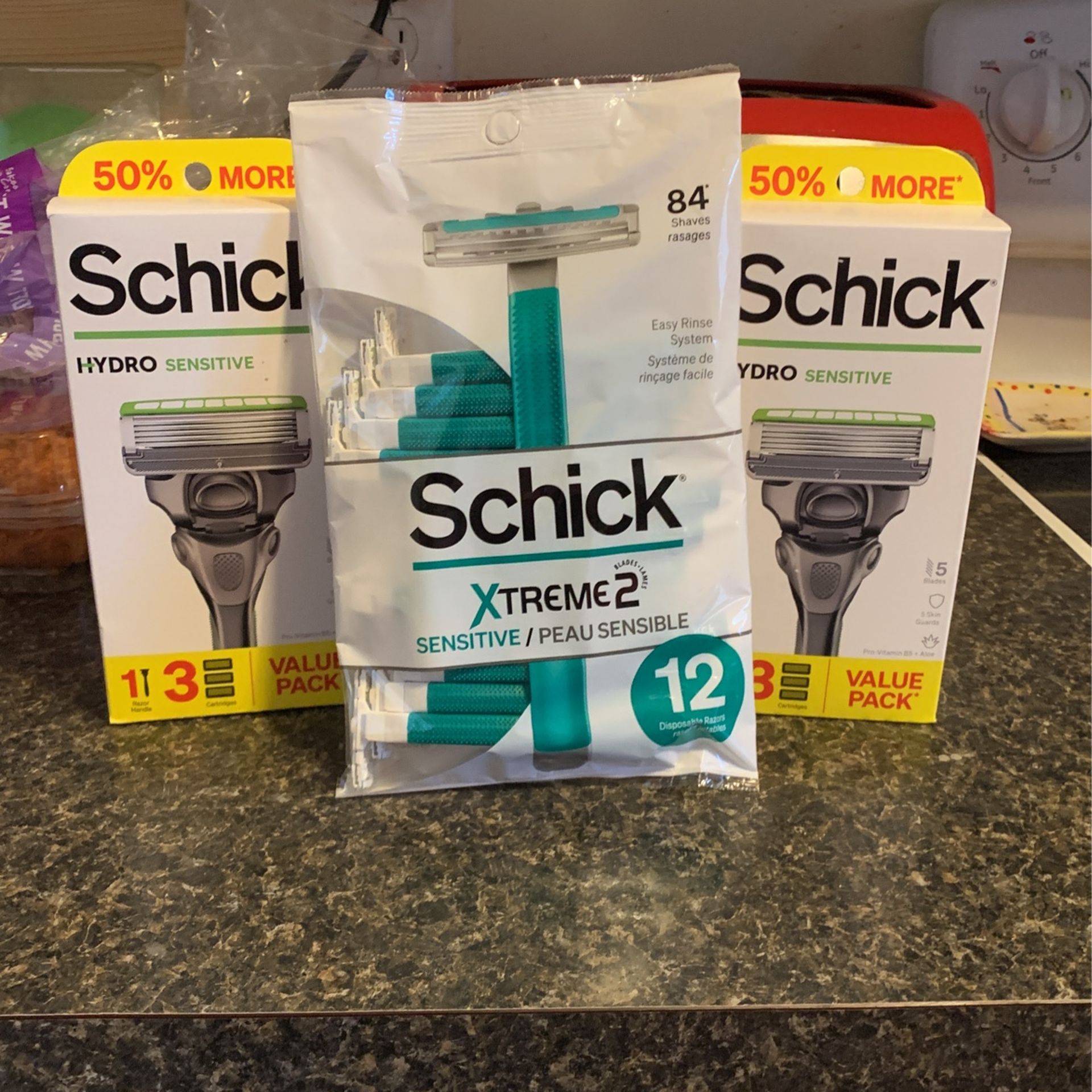 Schick Sensitive Skin Razors-3 Items!($26.41+ Value)