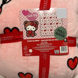 Hello Kitty Valentines Day Blanket