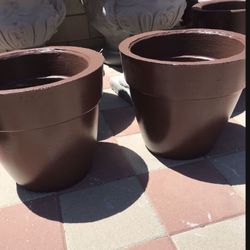New Flower Pots Made Out Of Cement Perfect Gift 