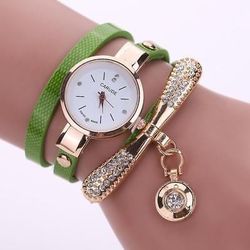 Women's Green Bracelet Watch