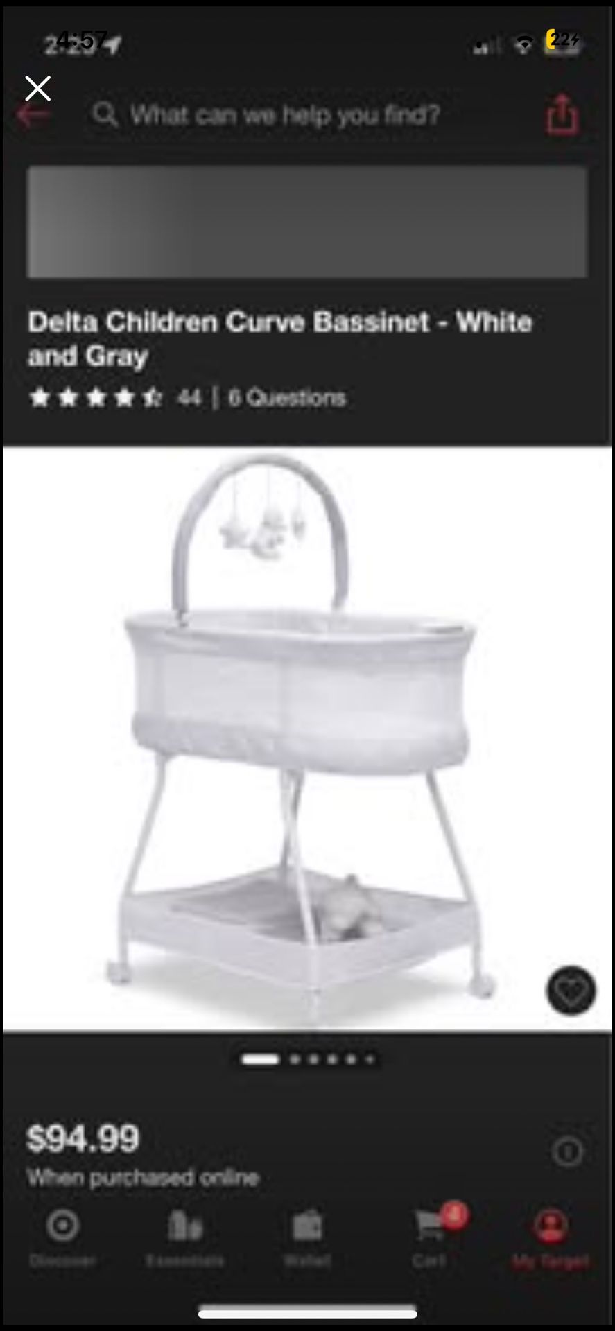 Delta Children’s Curve Bassinet