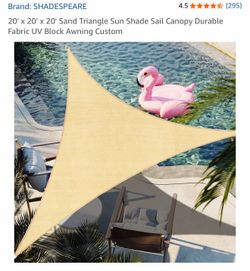 Triangle Sun Shade x 3