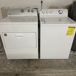 GE Large Capacity Washer & Whirlpool Dryer