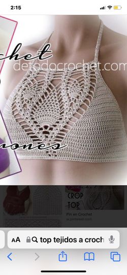 Top Hecho A Mano Crop Top Hand Made Crochet 🧶 