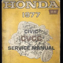 Honda 1977 Civic CVCC Servic Manual 