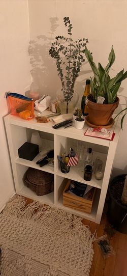 White shelf