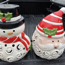 Reduced  Large Terra C Pop otta Snowman and Santa