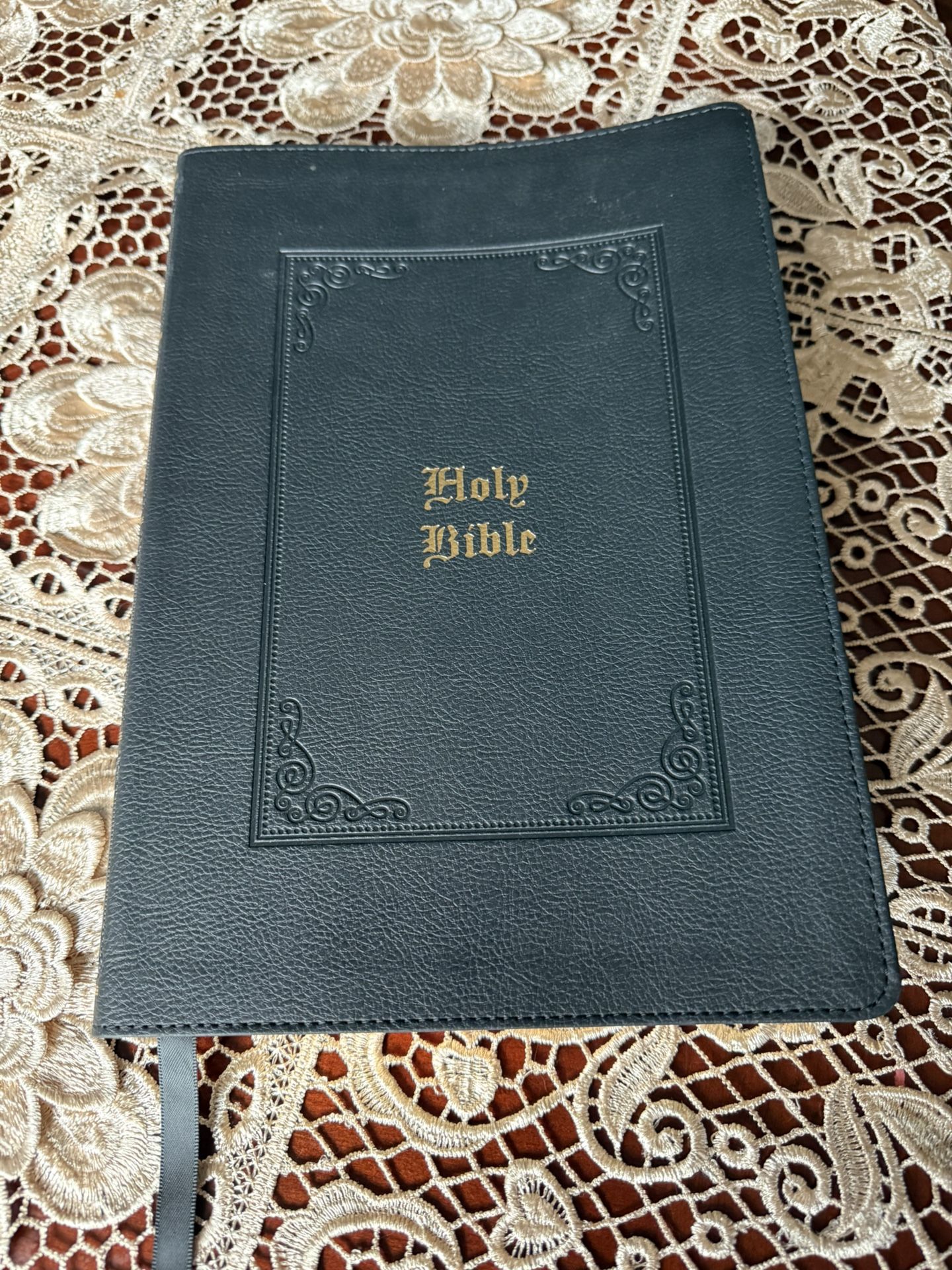 Brand New KJV, Black, King James Version, Red Letter Edition, Large Comfort Print, Faux Leather