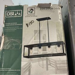 4 Light Linear Chandelier