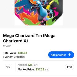 Pokemon - Mega Charizard Tin
