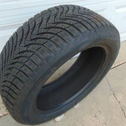 4 New Old Stock 225 50 17 Michelin Alpin A4 Snow Tires RUNFLAT Date 2018 & 2019