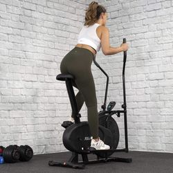 2 in 1 elliptical fan bike dual cross trainer machine exercise workout home gym new arrivals