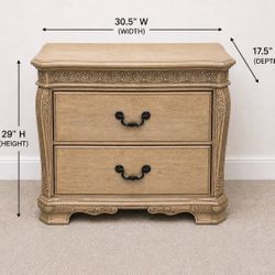 French Style Nightstand / Side Table – Solid – Used Condition – Moving Sale