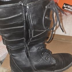 "Combat" Style Casual Booties