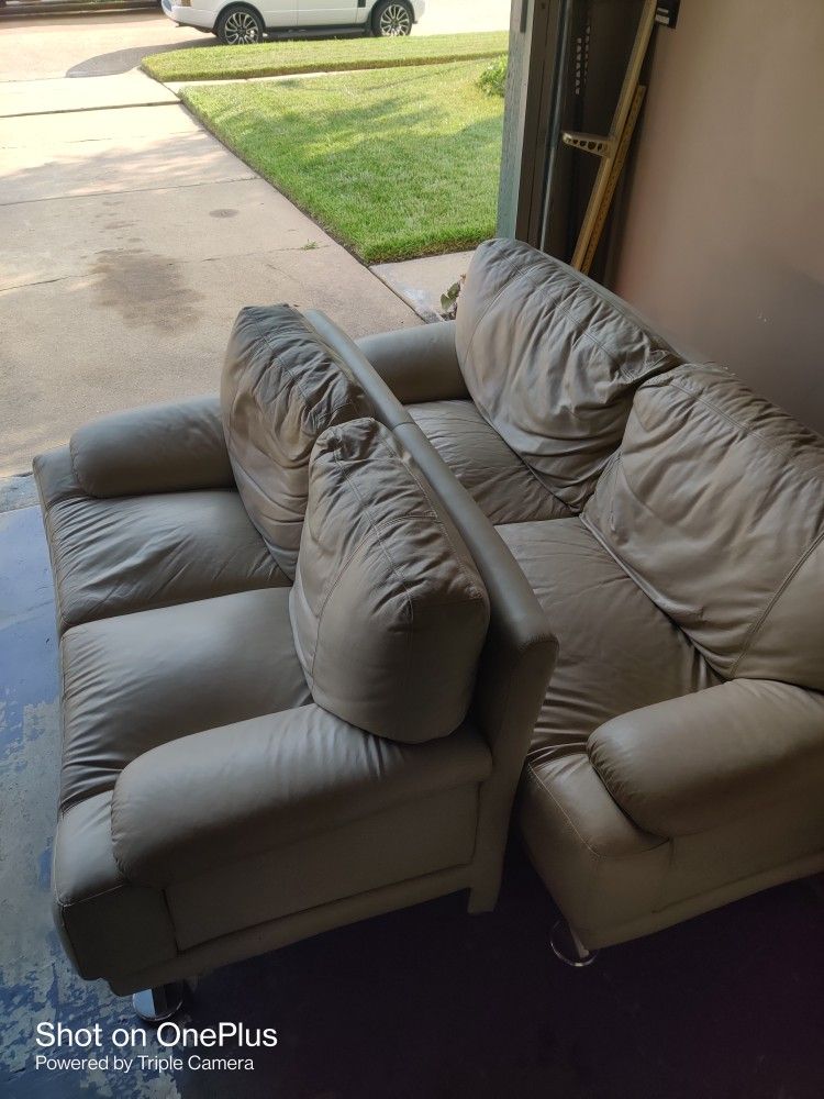 Leather Couches $200 Obo