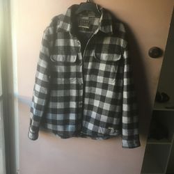 XL Wool Blend Flannel Jacket 