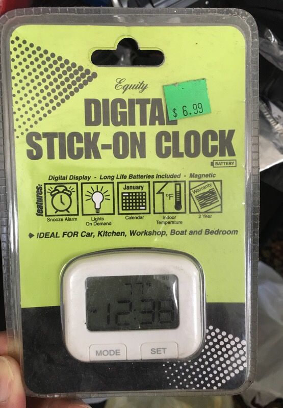Brand new Digital stick-on clock