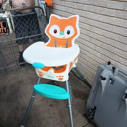 Infantino High Chair Fox Grow With Me 4 In 1 Convertible High Chair
