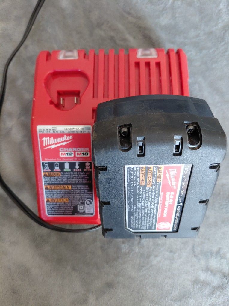 Milwaukee Charger And M18 Battery