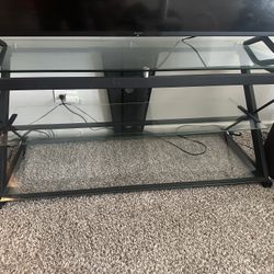 Glass TV Stand 3 Shelves