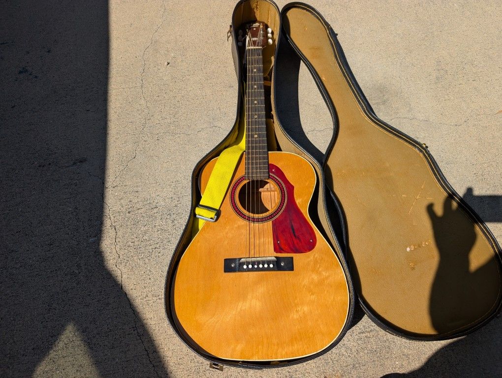 Vintage 1960's Stella Harmony guitars with steel-reinforced neck