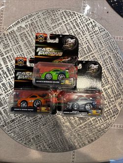 2026 Fast & Furious Small Blocks 1:43 Brian’s Eclipse Supra Skyline Lot Of 3