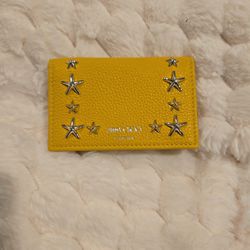 Jimmy Choo Yellow Wallet/Business Card holder 