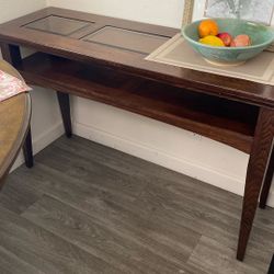 Amazing side table 2nd shelf and three glass inserts