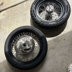 Harley spoke wheels street bob fxbbs