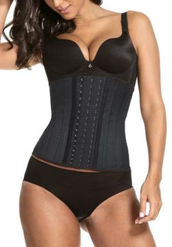 Black Latex Waist Trainer Cincher