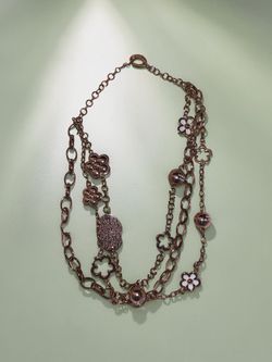 Folli Follie "Follie di Fiori" Multi-Strand Long Necklace