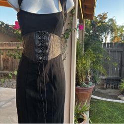 Bebe Size 6 Black Corset Dress