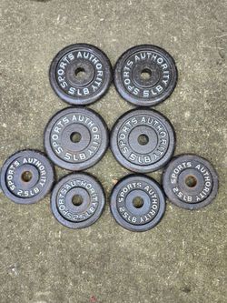 2.5lb and 5lb Sports Authority Standard 1inch Weight Plates-
