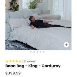 Bean Bag Chair / King Size Mattress