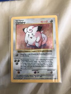 Pokémon shadowless clefairy