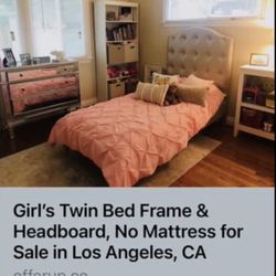Girls twin bed Frame 