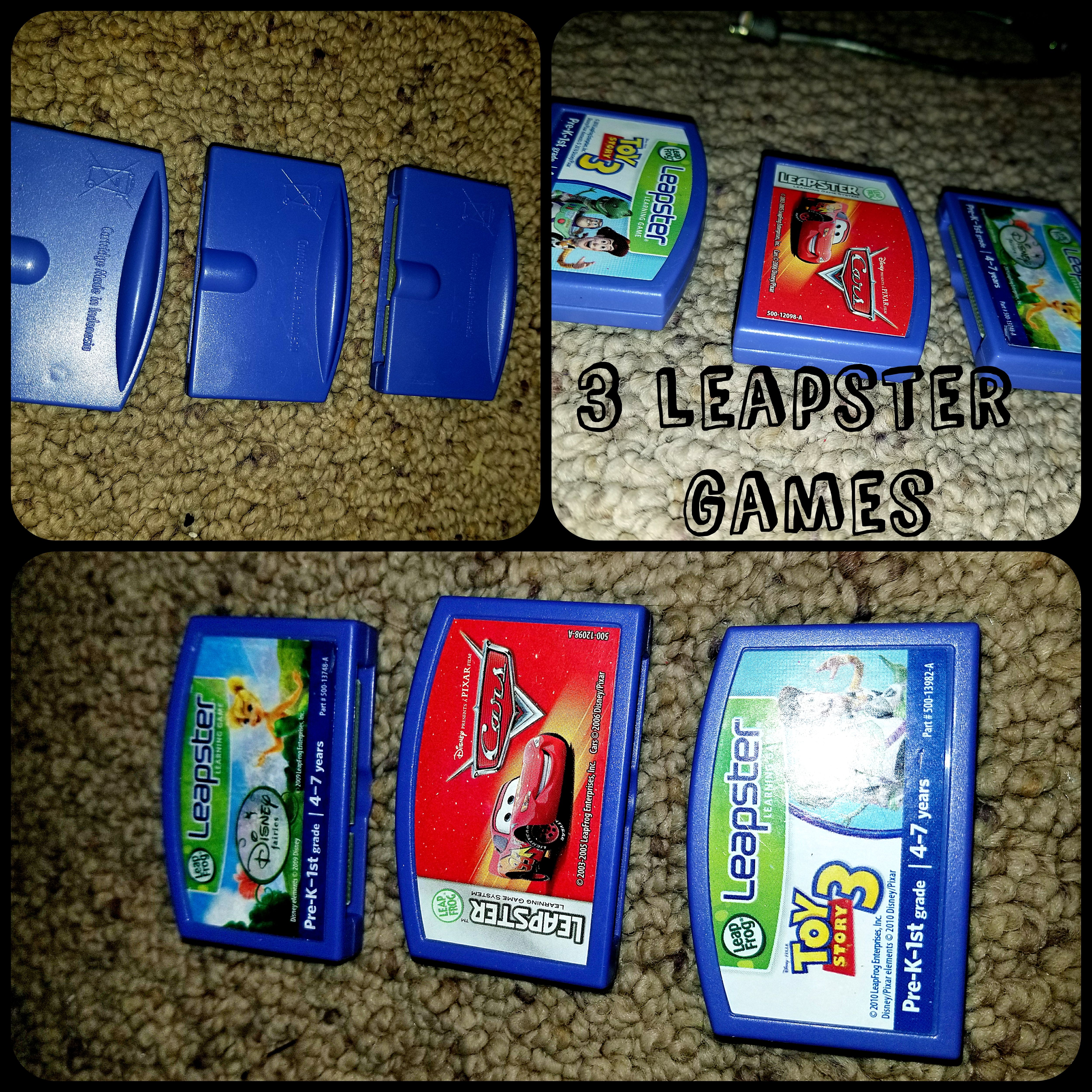 3 leapster games toy story 3, Disney Cars and tinkerbell games
