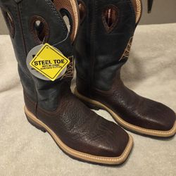 Men's Twisted X Steel Toe Work Boots..NEW..Size 8D 