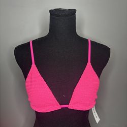 LA Hearts by PacSun Pink Scrunch Bikini top