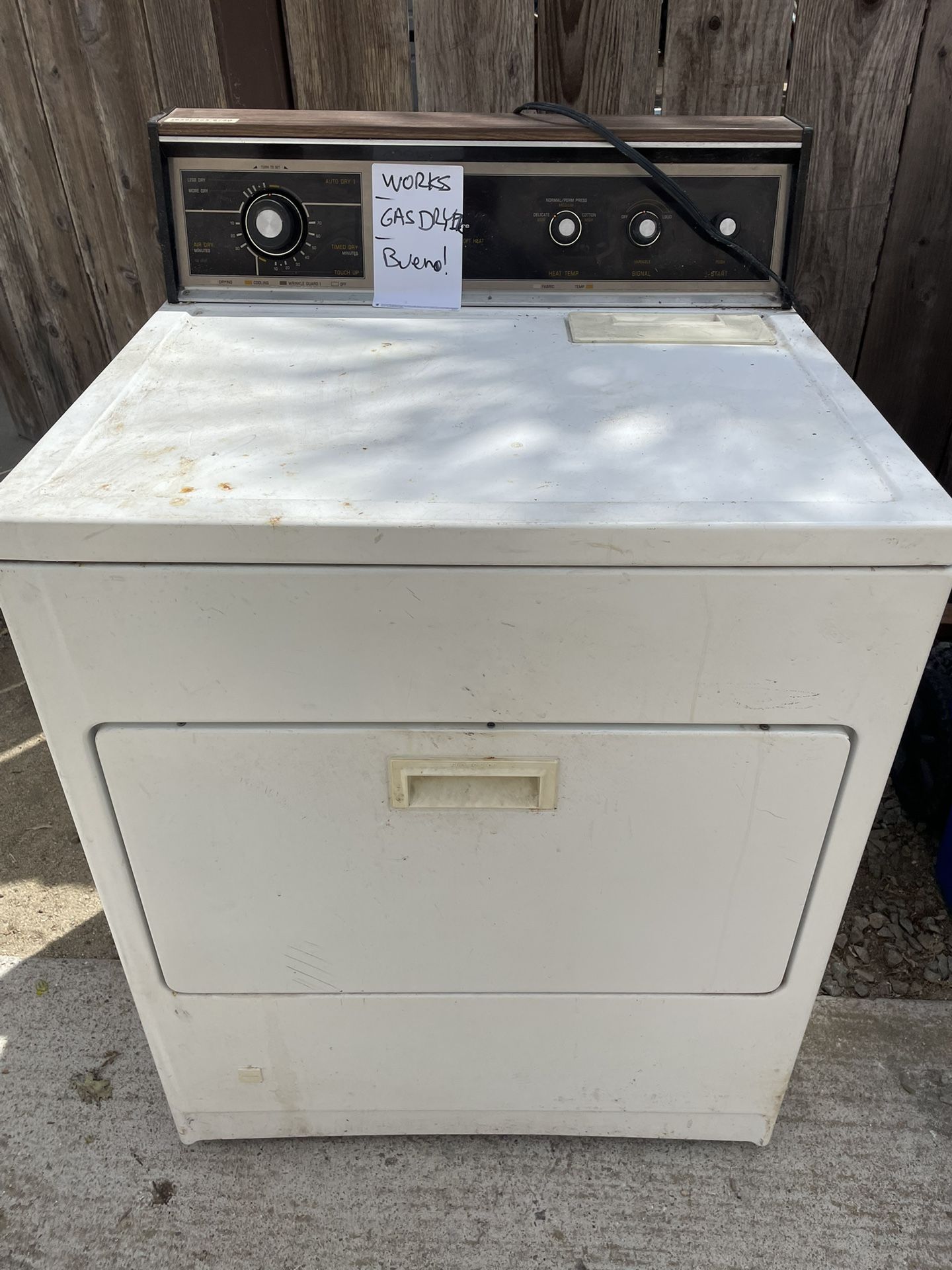 Gas Dryer - Free- Works, Nothing Wrong With It. In Ocean Beach.