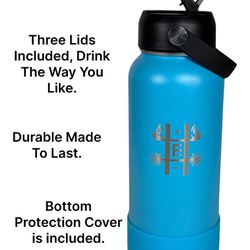 Hydro Fusion 32 Oz Water Bottle Installed Double Wall