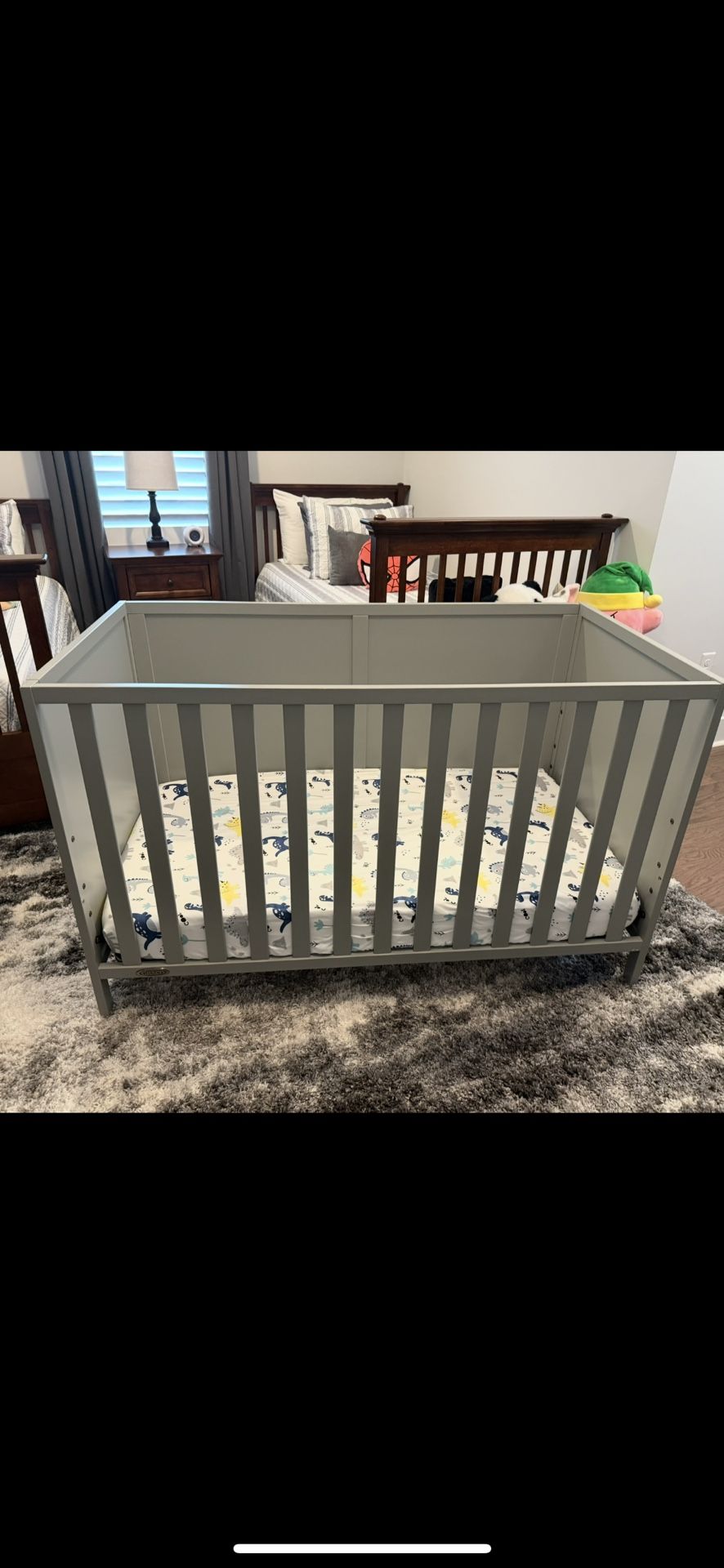 Graco 3 In 1 Convertible Crib - Pebble Gray