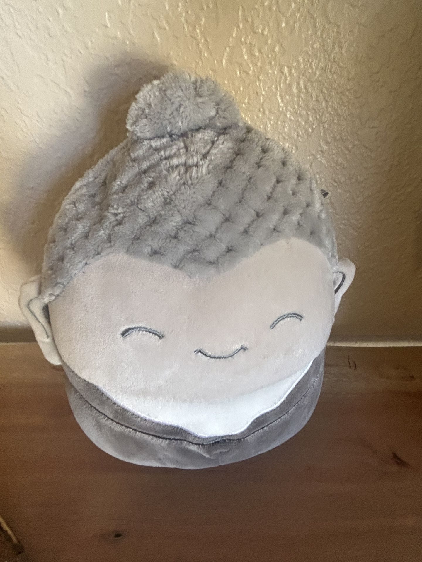 Squishmallow 8" Hodge Buddha Soft Gray Spiritual Wellness Plushy