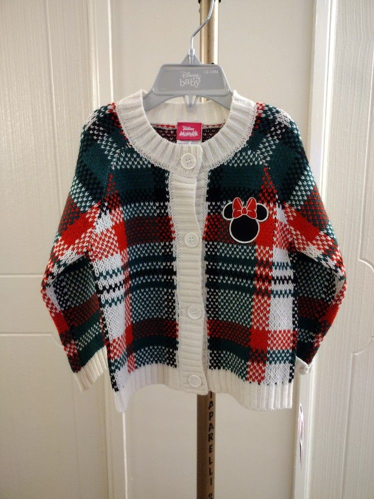 Disney Junior Minnie Mouse Off White Style Sweater Disney Christmas Sweater 