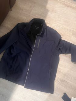 Calvin Klein Navy Blue Zip-Up Jacket