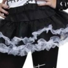 New Girls Black And White Tutu Skirt Size 10/12