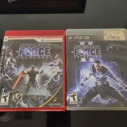 PS3 Star Wars The Force Unleashed 1 & 2